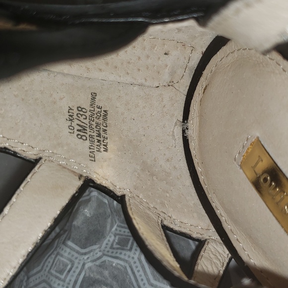 Louise et Cie New KATY Heel Sandals Leather Strappy Stilettos Back Zip BLACK NIB - Picture 10 of 16